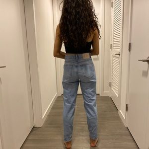 Zara high waisted mom jeans